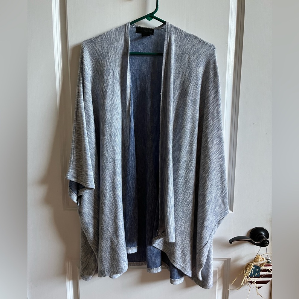 Steve Madden Blue Textured Cardigan, OS